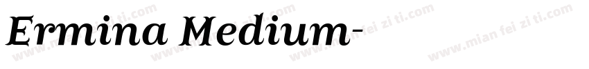 Ermina Medium字体转换